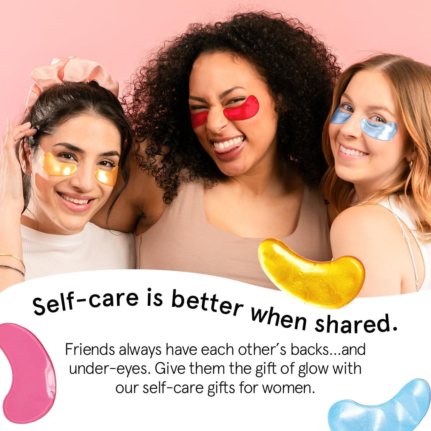 grace & stella Under Eye Mask (Gold, 48 Pairs) Eye Patch, Under Eye Patches for Dark Circles and Puffiness Undereye Bags, Wrinkles - Gel Under Eye Patches - Small Gifts - Vegan Cruelty - Free Self Care - Taylor K Shop
