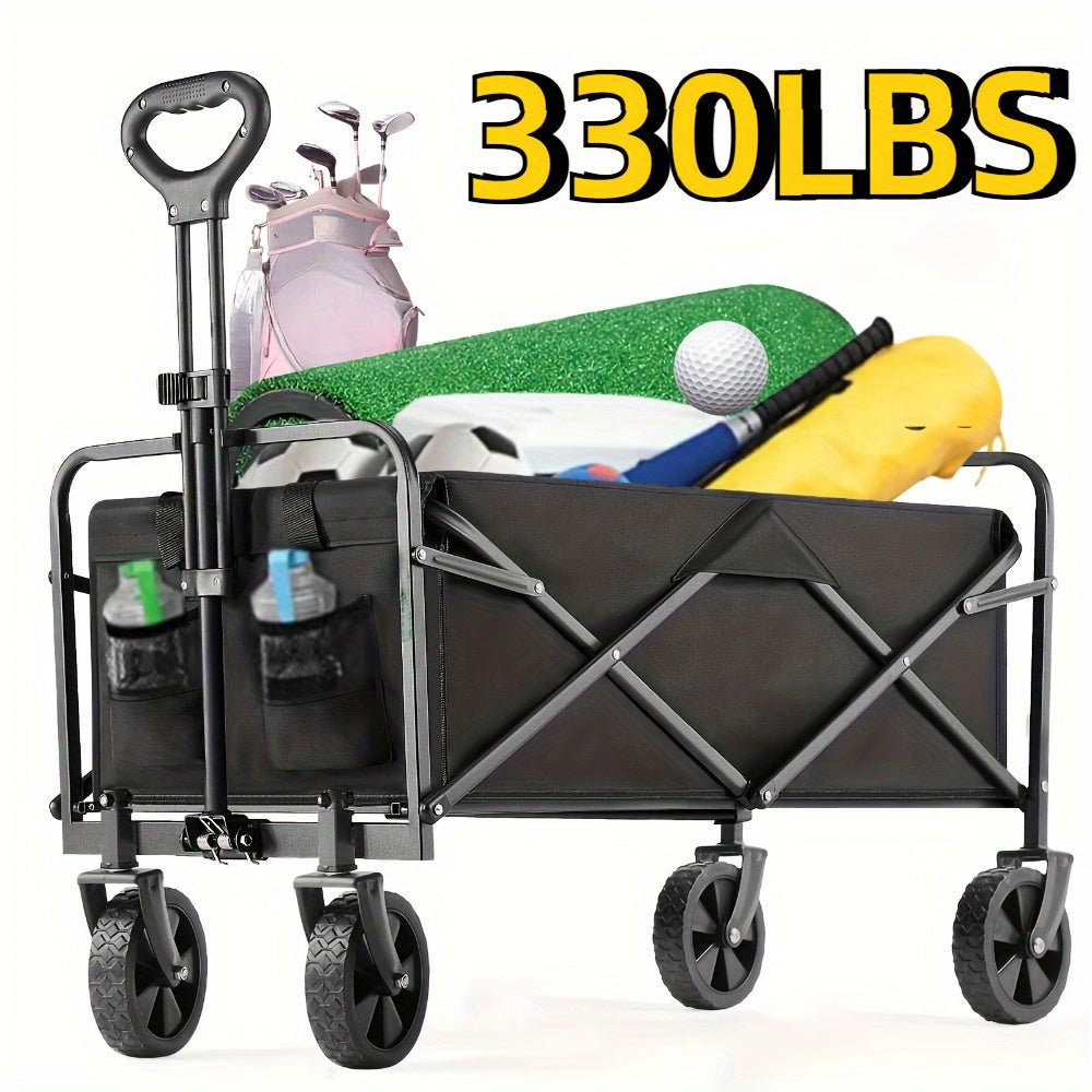 Heavy Duty Folding Wagon Cart with AllTerrain Wheels - Taylor K Shop