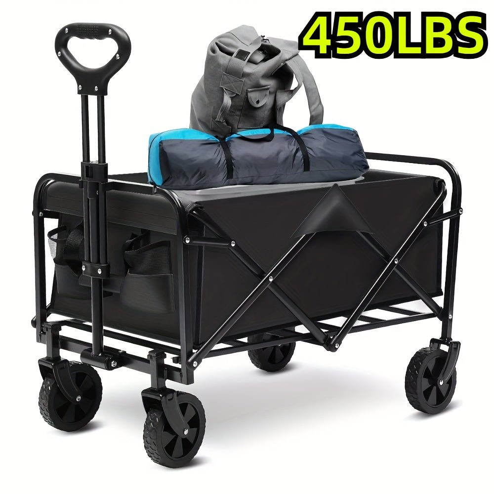 Heavy Duty Folding Wagon Cart with AllTerrain Wheels - Taylor K Shop
