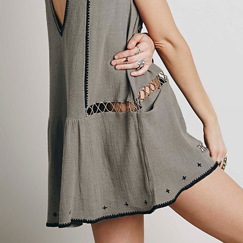 Heavy Industry Embroidery Mid - length Blouses And Bohemian Blouses - Taylor K Shop