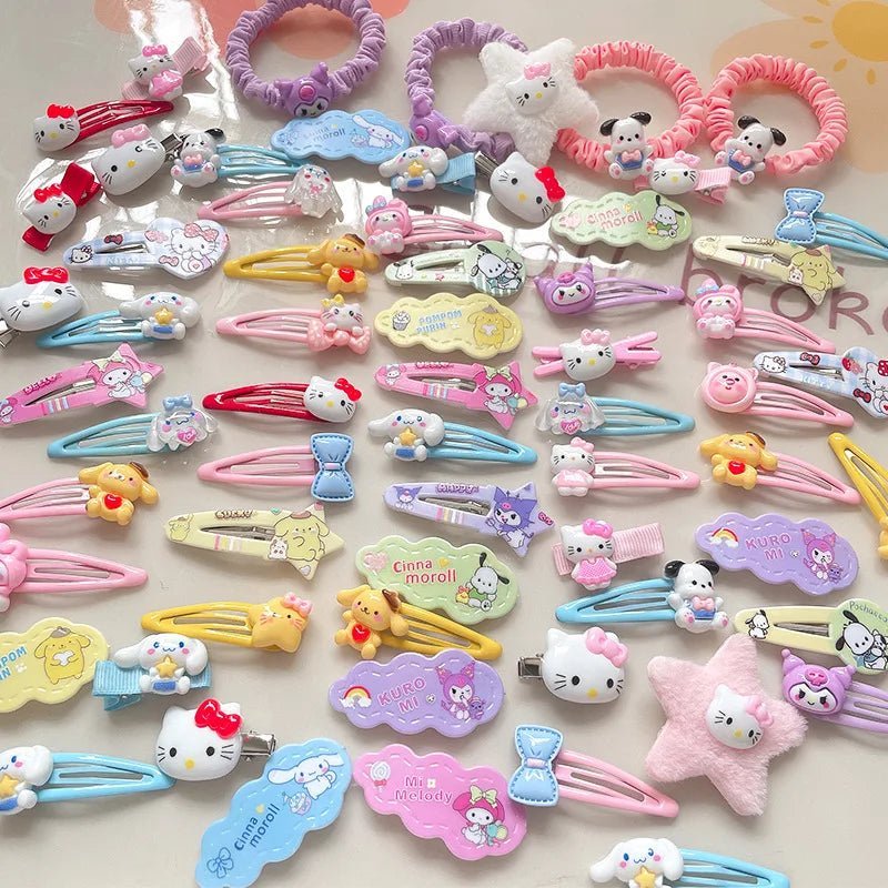 Hello Kitty 50th Anniversary Hair Clip Set 21Pcs - Taylor K Shop