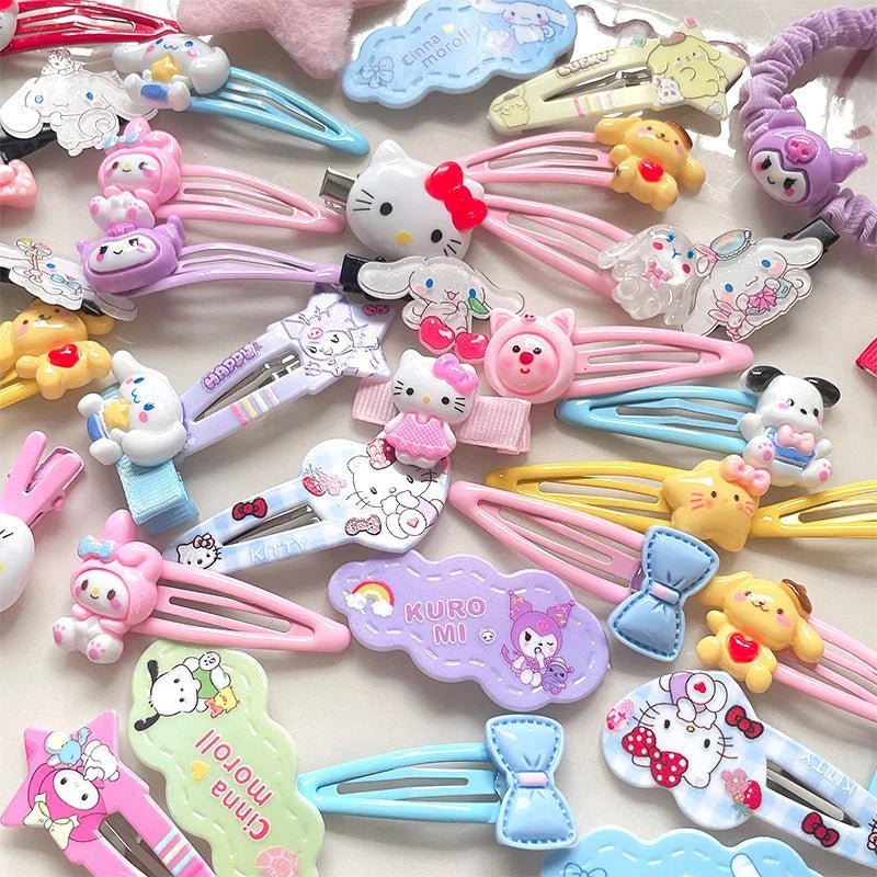 Hello Kitty 50th Anniversary Hair Clip Set 21Pcs - Taylor K Shop
