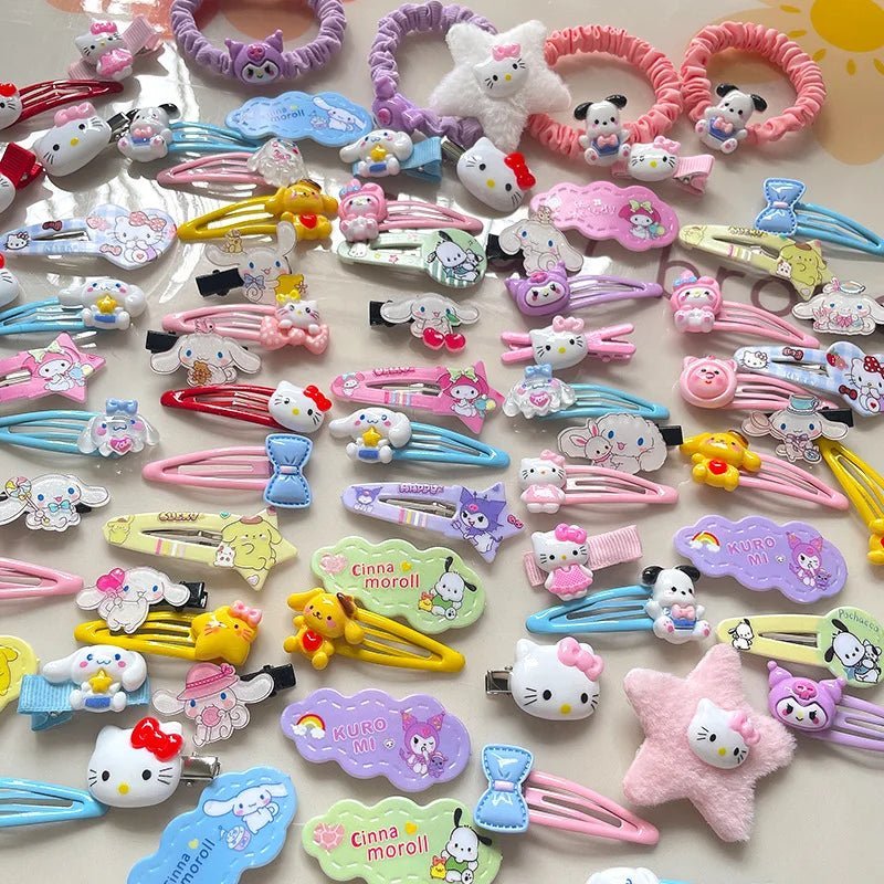 Hello Kitty 50th Anniversary Hair Clip Set 21Pcs - Taylor K Shop