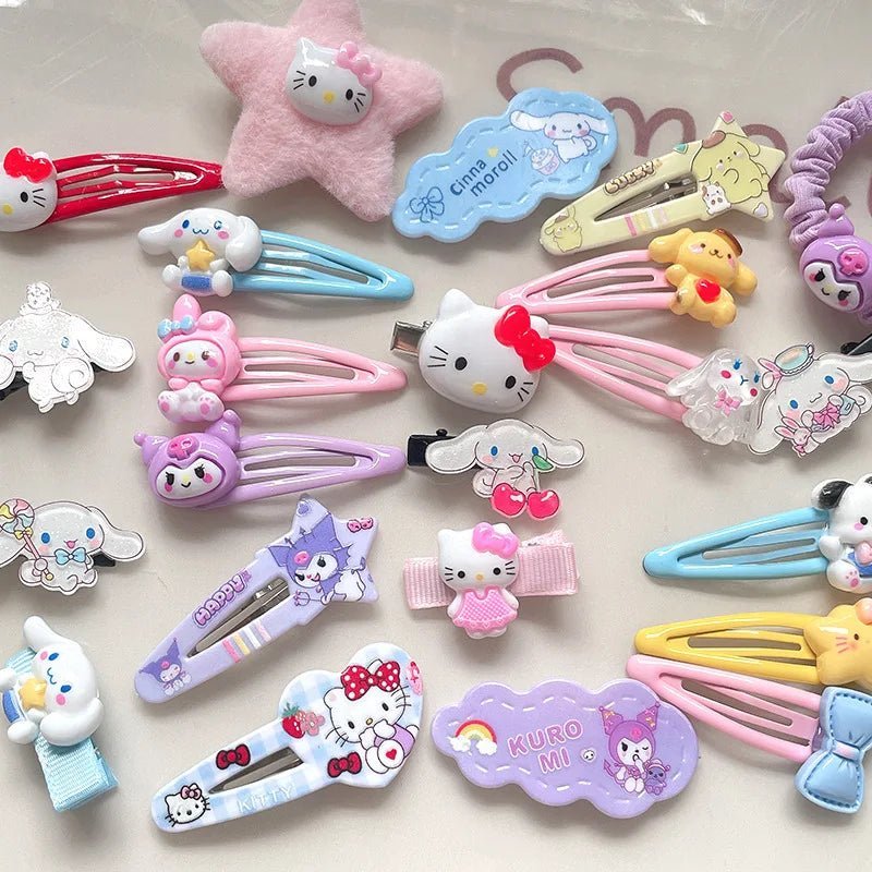 Hello Kitty 50th Anniversary Hair Clip Set 21Pcs - Taylor K Shop