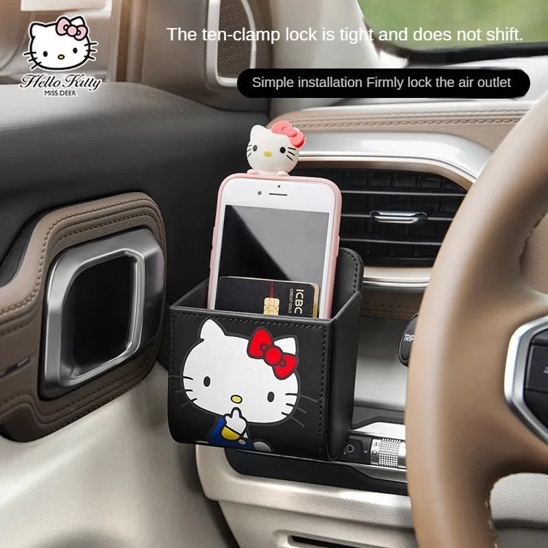 Hello Kitty Car Air Vent Organizer Cute Cat Storage Box - Taylor K Shop