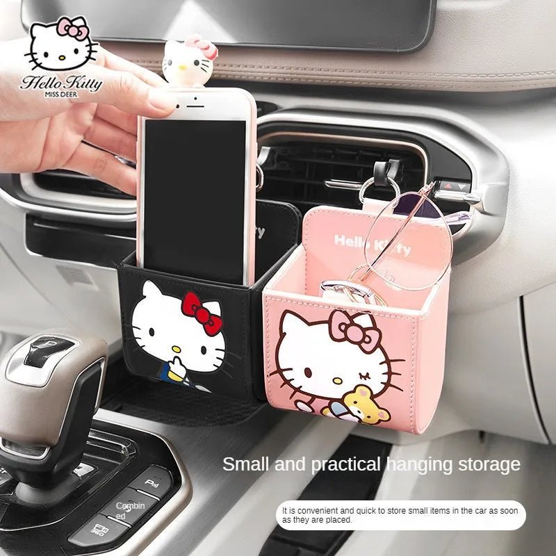 Hello Kitty Car Air Vent Organizer Cute Cat Storage Box - Taylor K Shop