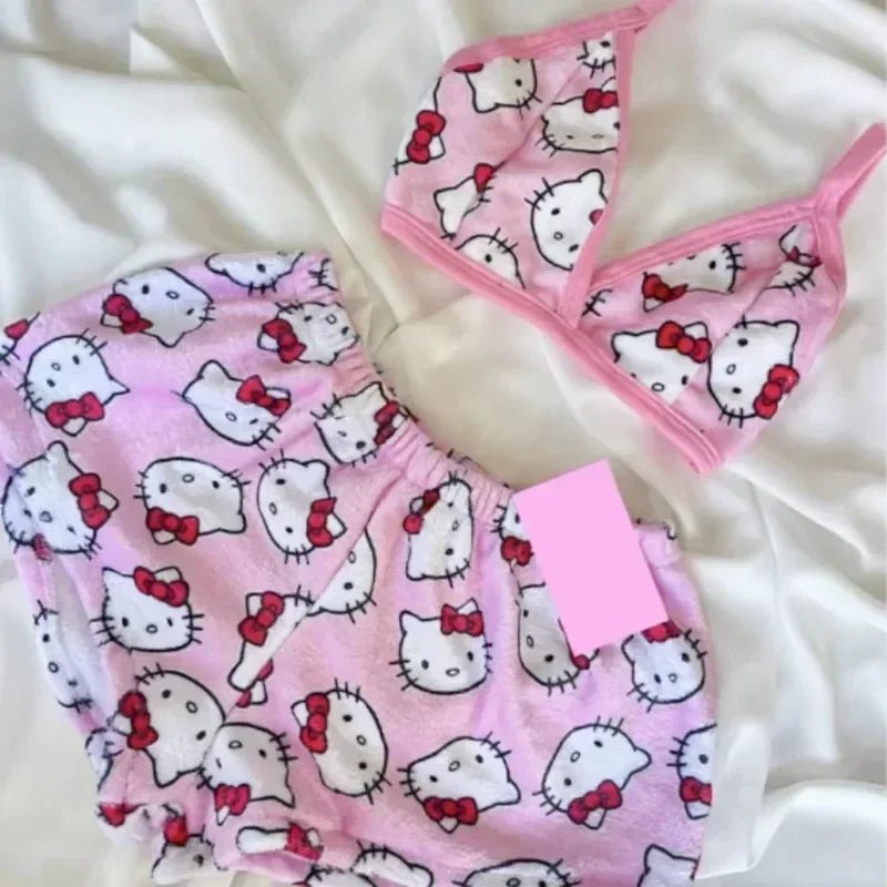 Hello Kitty Sanrio Womens Summer Lounge Pajama Set - Taylor K Shop