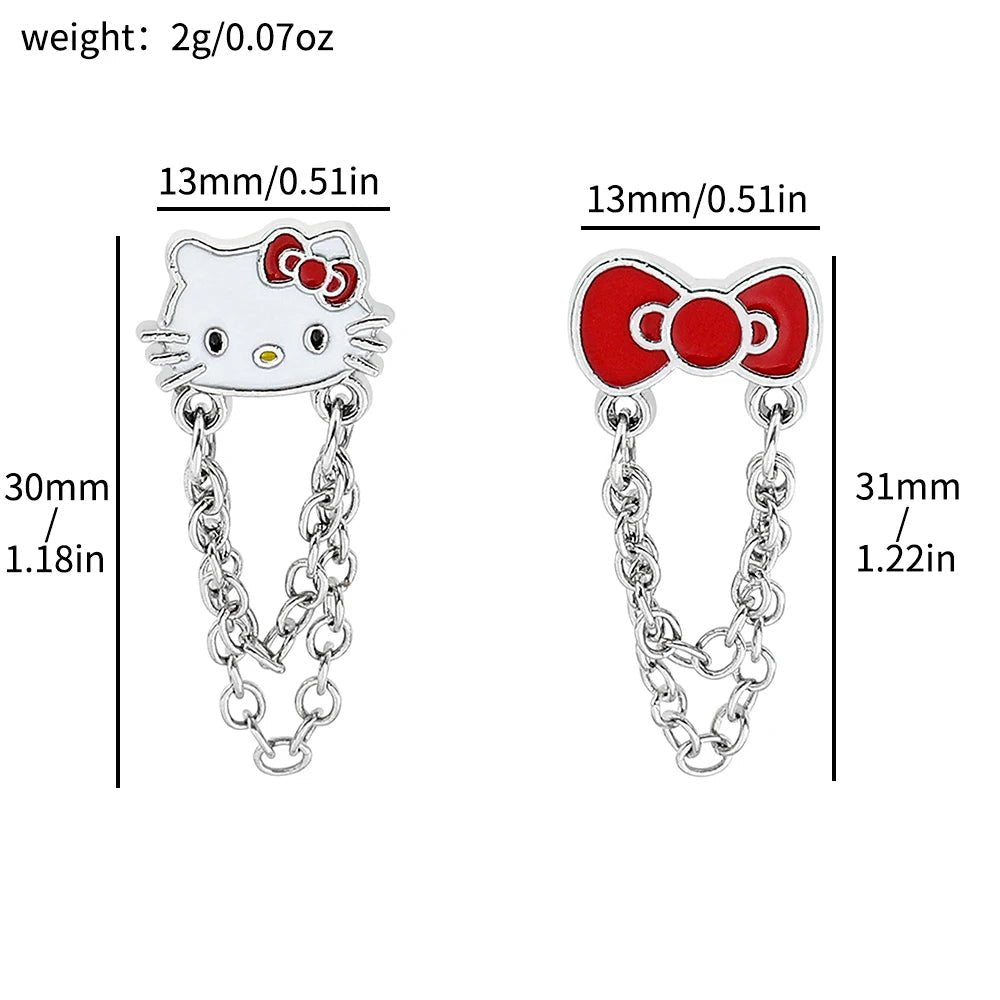 Hello Kitty Silver Plated Charm Pendant Necklace - Taylor K Shop