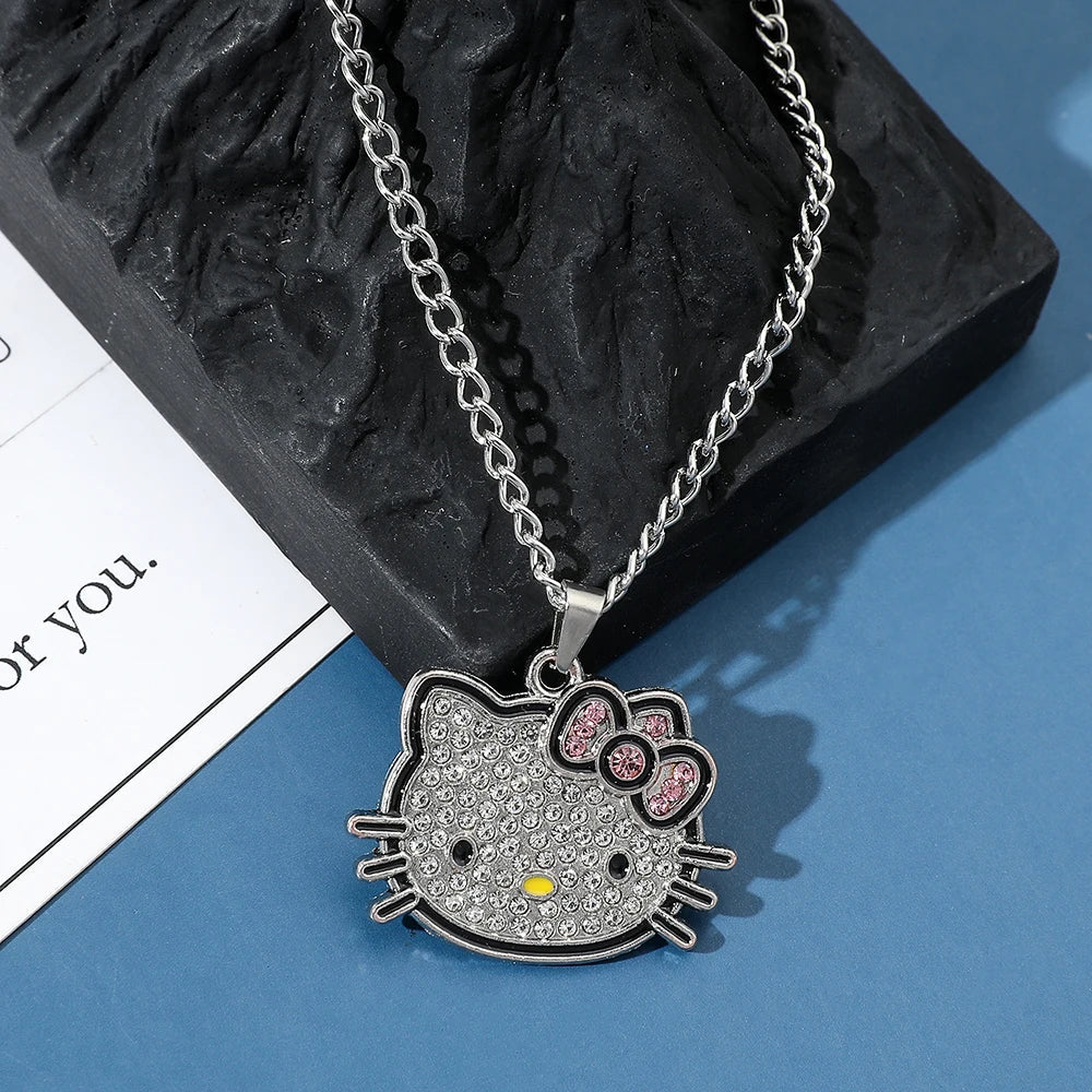 Hello Kitty Silver Plated Charm Pendant Necklace - Taylor K Shop