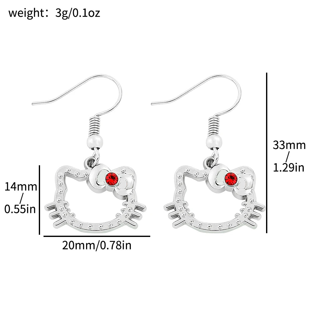 Hello Kitty Silver Plated Charm Pendant Necklace - Taylor K Shop
