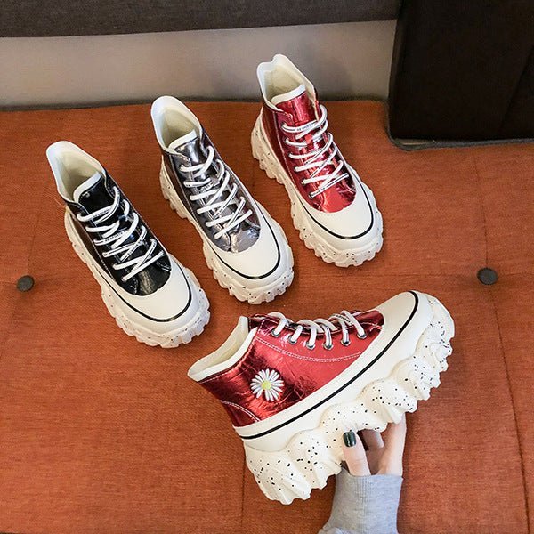 High - top autumn daisy shoes - Taylor K Shop