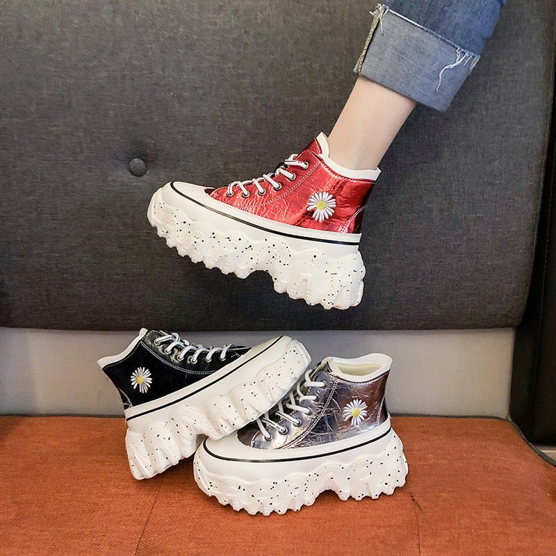 High - top autumn daisy shoes - Taylor K Shop