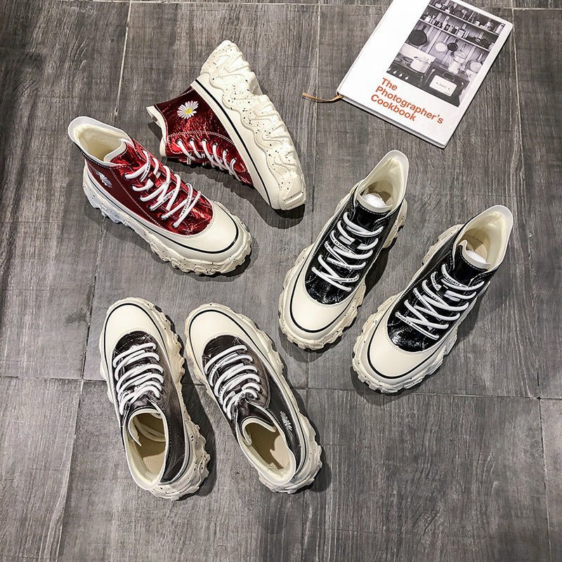 High - top autumn daisy shoes - Taylor K Shop