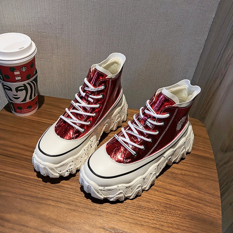 High - top autumn daisy shoes - Taylor K Shop