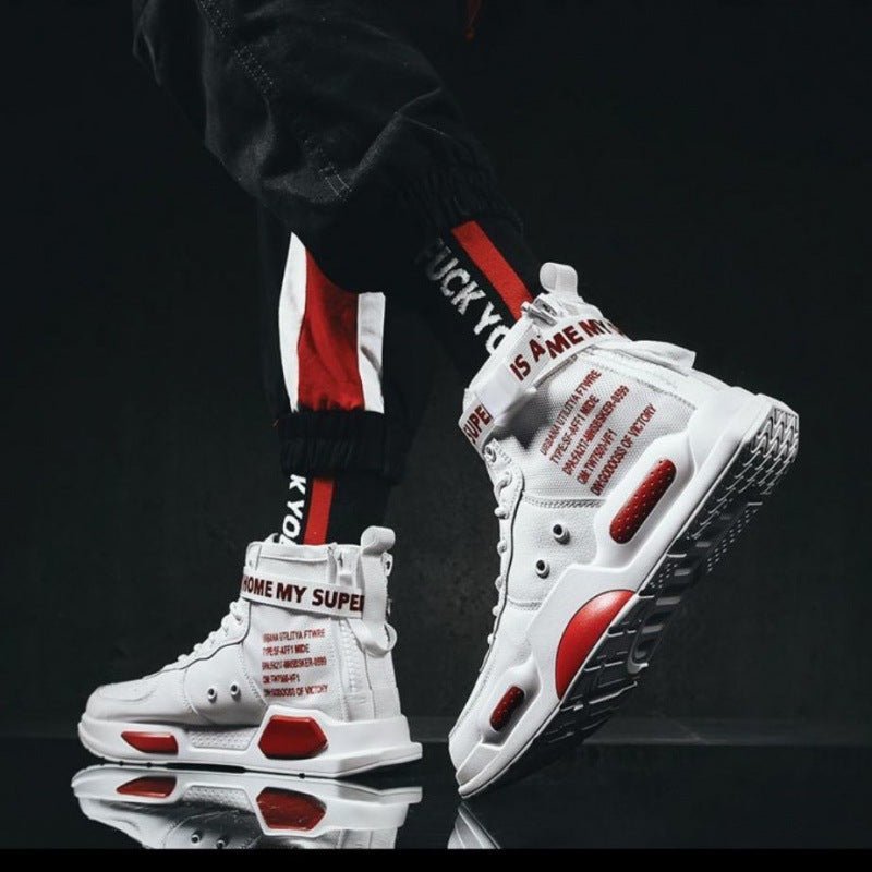 High - top Shoes Men's Shoes Korean Style Trendy Sports Boys Couple Shoes - Taylor K Shop