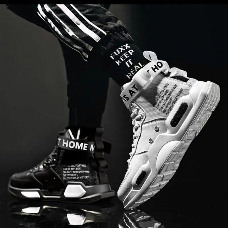 High - top Shoes Men's Shoes Korean Style Trendy Sports Boys Couple Shoes - Taylor K Shop