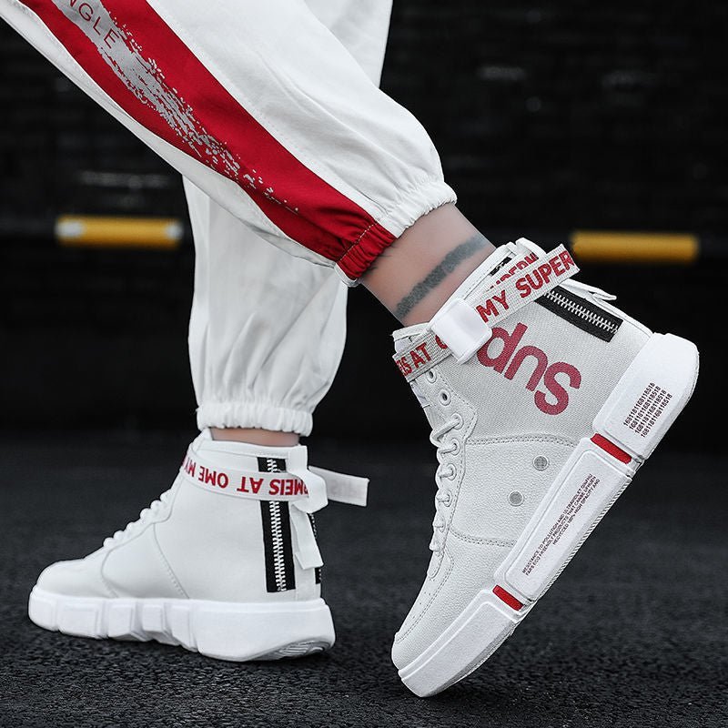 High - top Shoes Men's Shoes Korean Style Trendy Sports Boys Couple Shoes - Taylor K Shop