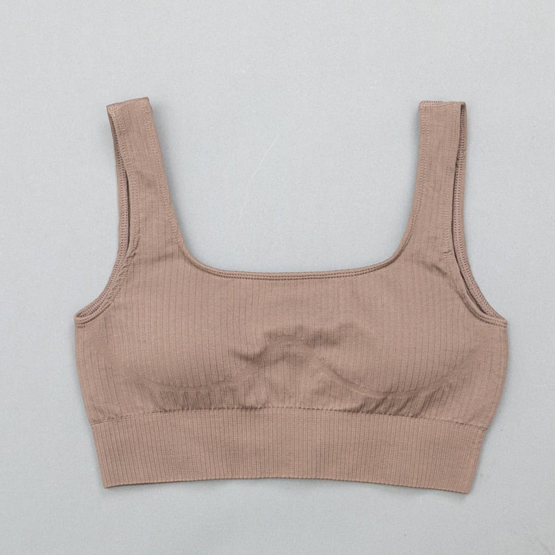 High Waist Sports Bra+ Legging Gym Clothing Seamless Fitness Yoga Suit Stretchy - Taylor K Shop