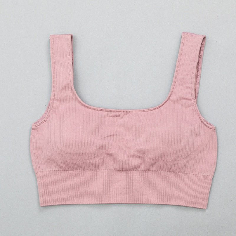 High Waist Sports Bra+ Legging Gym Clothing Seamless Fitness Yoga Suit Stretchy - Taylor K Shop