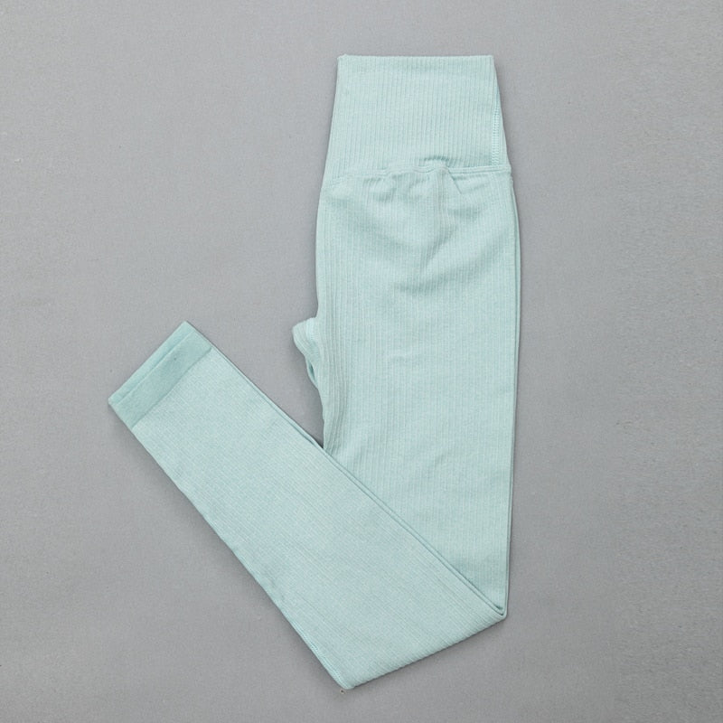 High Waist Sports Bra+ Legging Gym Clothing Seamless Fitness Yoga Suit Stretchy - Taylor K Shop