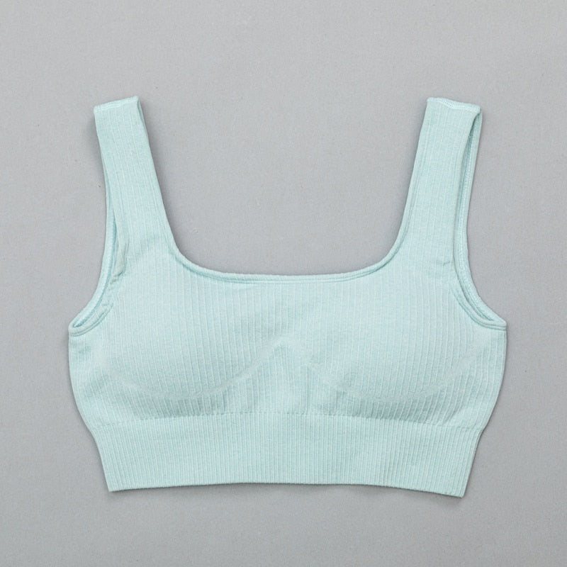 High Waist Sports Bra+ Legging Gym Clothing Seamless Fitness Yoga Suit Stretchy - Taylor K Shop