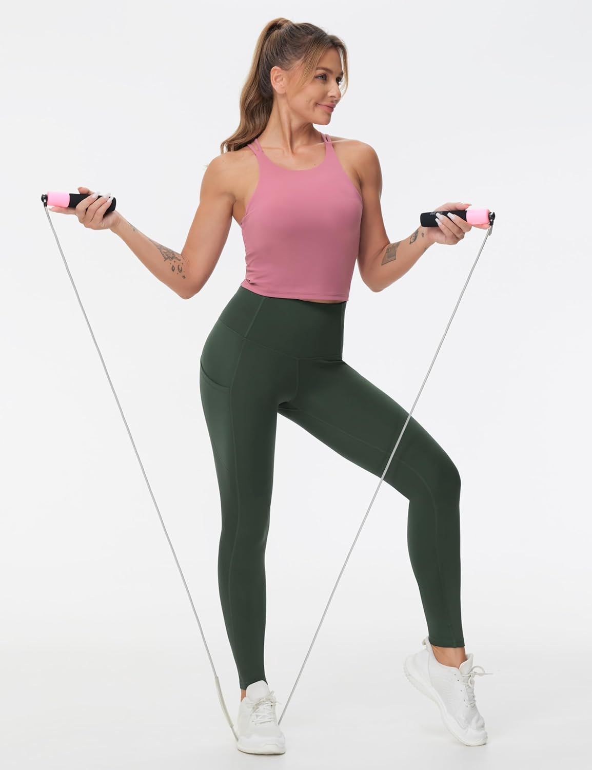 HighWaisted Yoga Pants with Pockets Tummy Control - Taylor K Shop