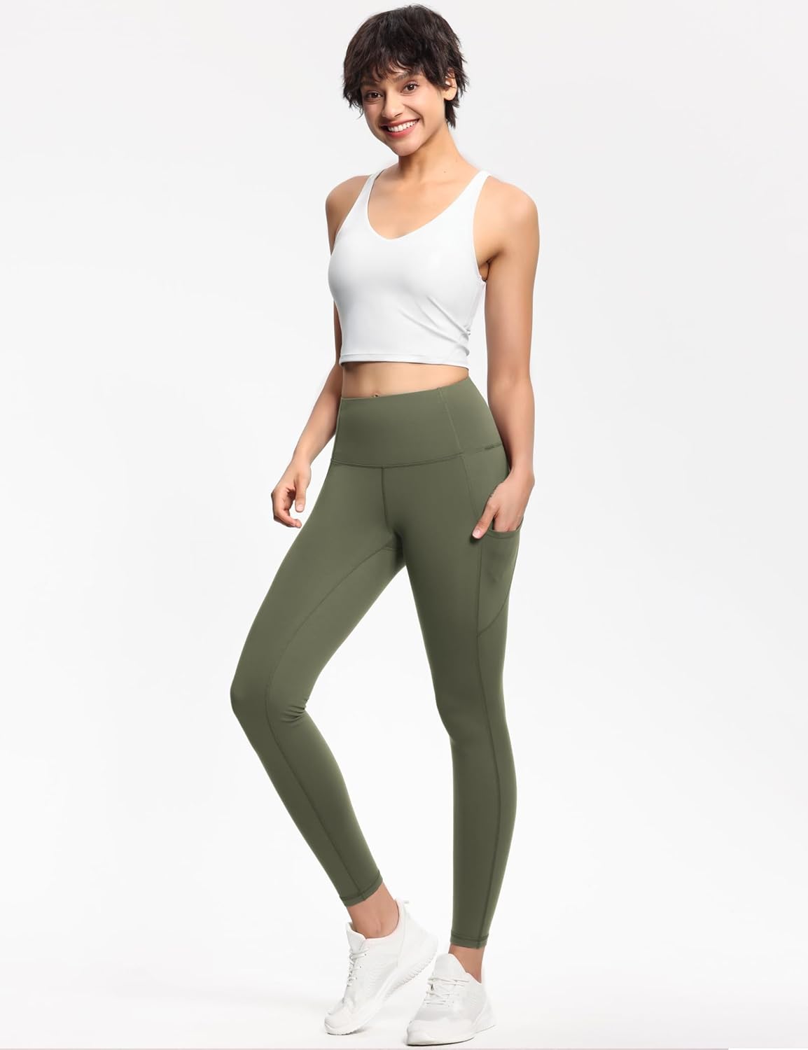 HighWaisted Yoga Pants with Pockets Tummy Control - Taylor K Shop