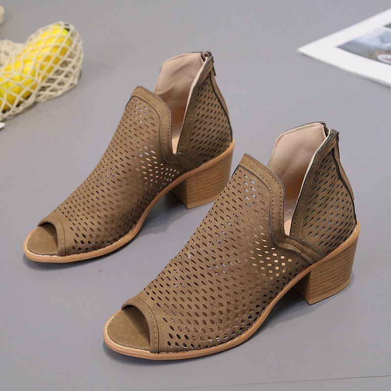Hollow - out Sandal Boots Women's Summer Breathable Sandals Women's Summer - Taylor K Shop
