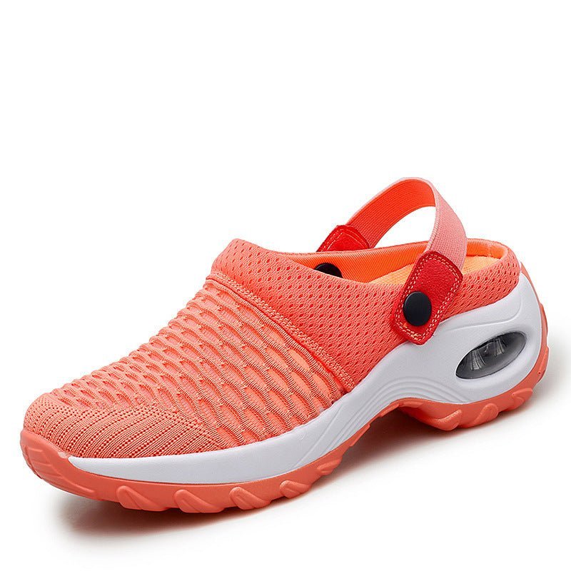 Hollow Out Shoes Mesh Casual Air Cushion Increased Sandals And Slippers - Taylor K Shop