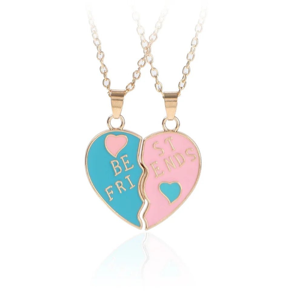 Honey Love BFF Heart Pendant Necklace Set for Friends - Taylor K Shop