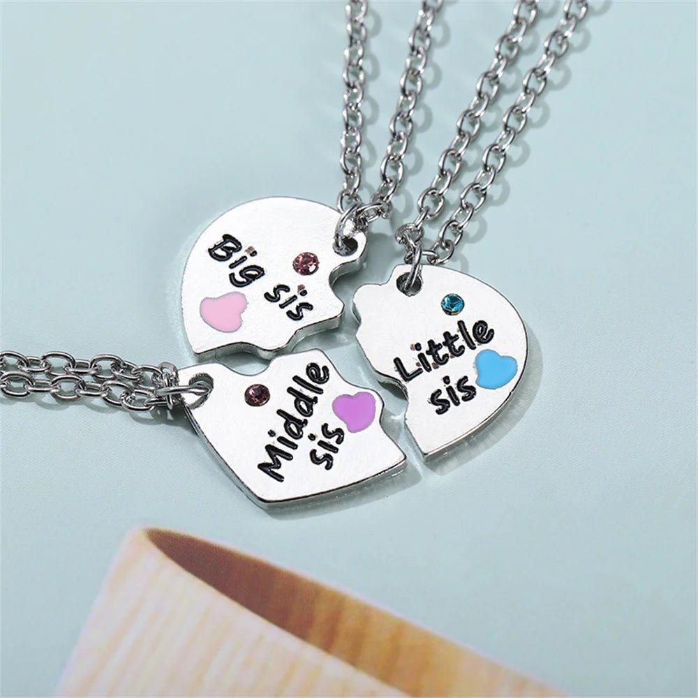 Honey Love BFF Heart Pendant Necklace Set for Friends - Taylor K Shop