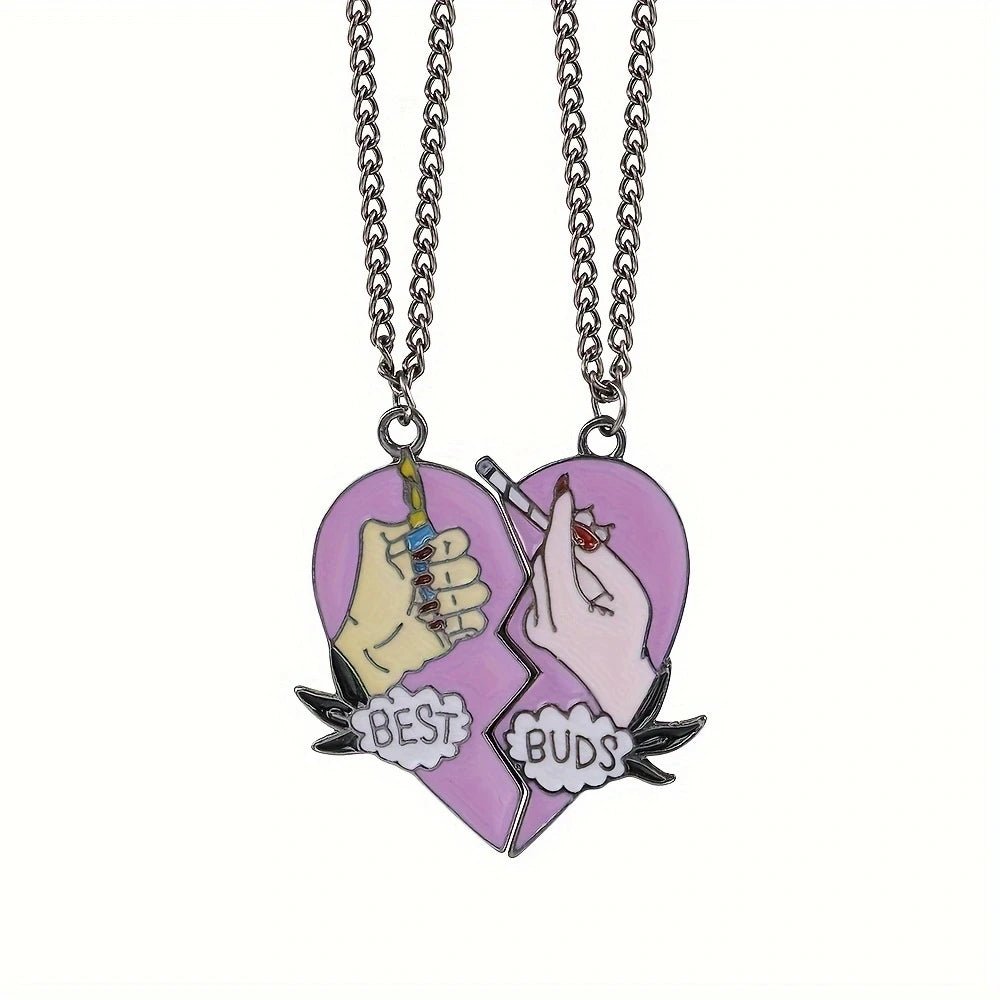 Honey Love BFF Heart Pendant Necklace Set for Friends - Taylor K Shop