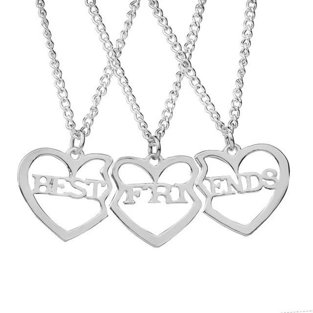 Honey Love BFF Heart Pendant Necklace Set for Friends - Taylor K Shop