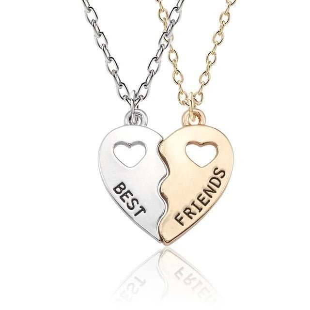 Honey Love BFF Heart Pendant Necklace Set for Friends - Taylor K Shop