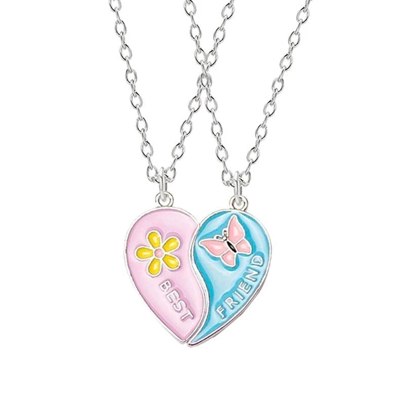 Honey Love BFF Heart Pendant Necklace Set for Friends - Taylor K Shop
