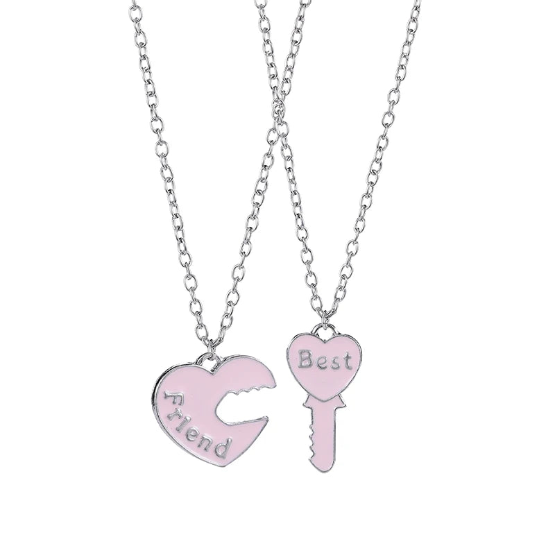 Honey Love BFF Heart Pendant Necklace Set for Friends - Taylor K Shop