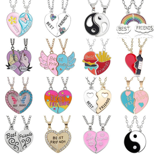 Honey Love BFF Heart Pendant Necklace Set for Friends - Taylor K Shop