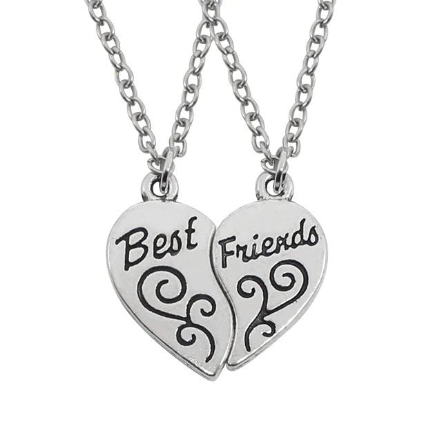Honey Love BFF Heart Pendant Necklace Set for Friends - Taylor K Shop