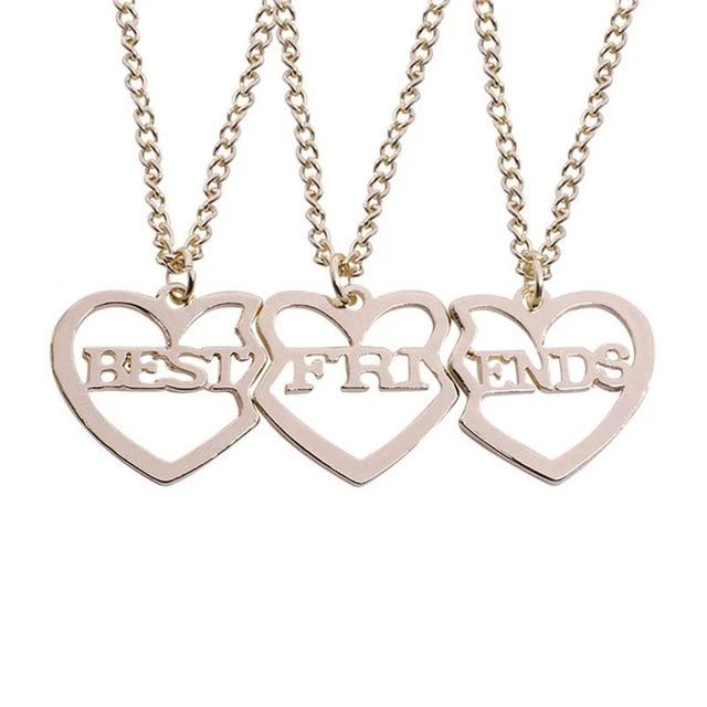 Honey Love BFF Heart Pendant Necklace Set for Friends - Taylor K Shop