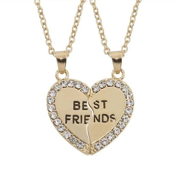 Honey Love BFF Heart Pendant Necklace Set for Friends - Taylor K Shop