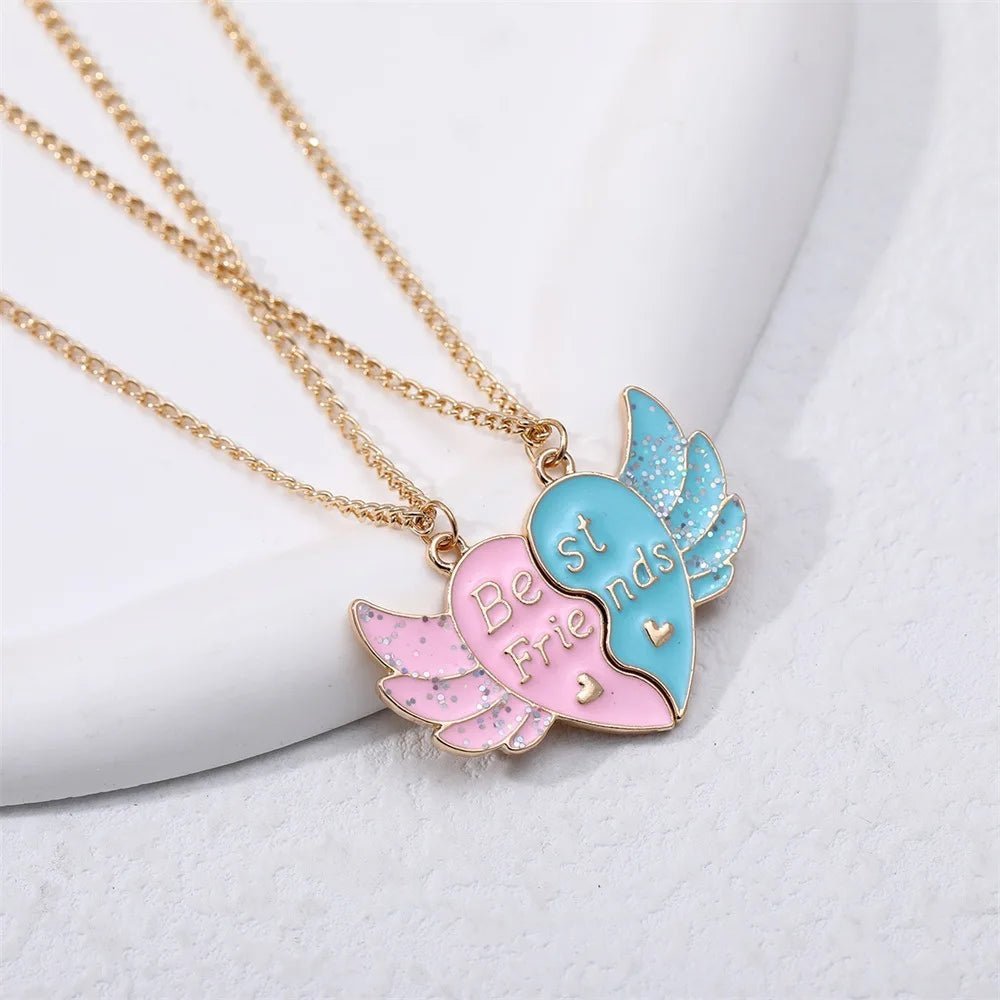Honey Love BFF Heart Pendant Necklace Set for Friends - Taylor K Shop