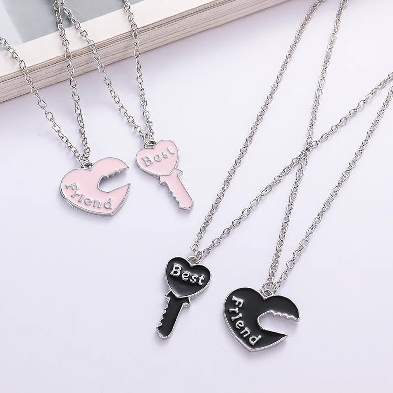 Honey Love BFF Heart Pendant Necklace Set for Friends - Taylor K Shop