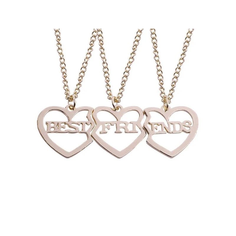 Honey Love BFF Heart Pendant Necklace Set for Friends - Taylor K Shop