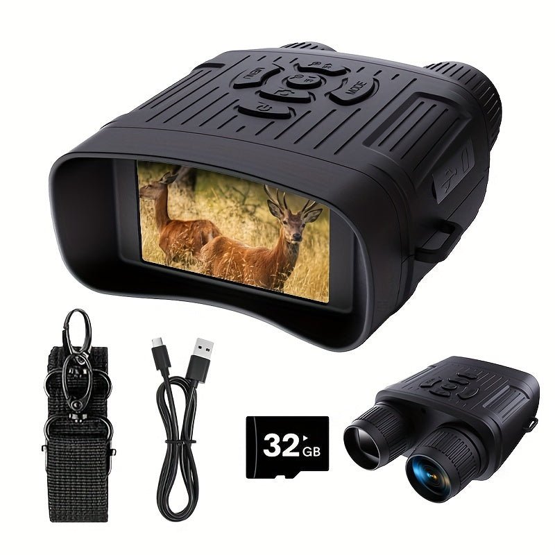 Infrared Night Vision Binoculars with 32GB Card for Camping Hunting - Taylor K Shop