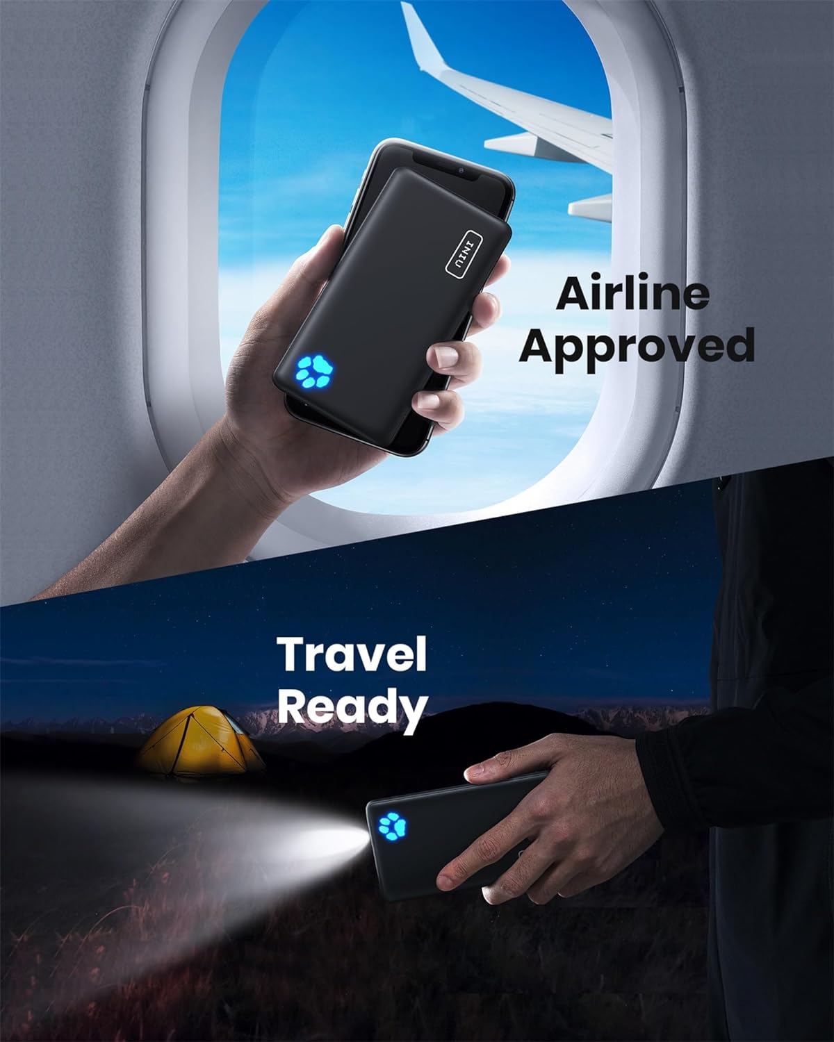 INIU 10000mAh UltraSlim Power Bank with USBC Fast Charging - Taylor K Shop