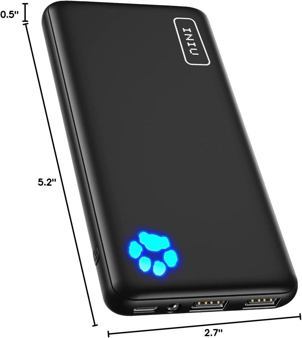 INIU 10000mAh UltraSlim Power Bank with USBC Fast Charging - Taylor K Shop