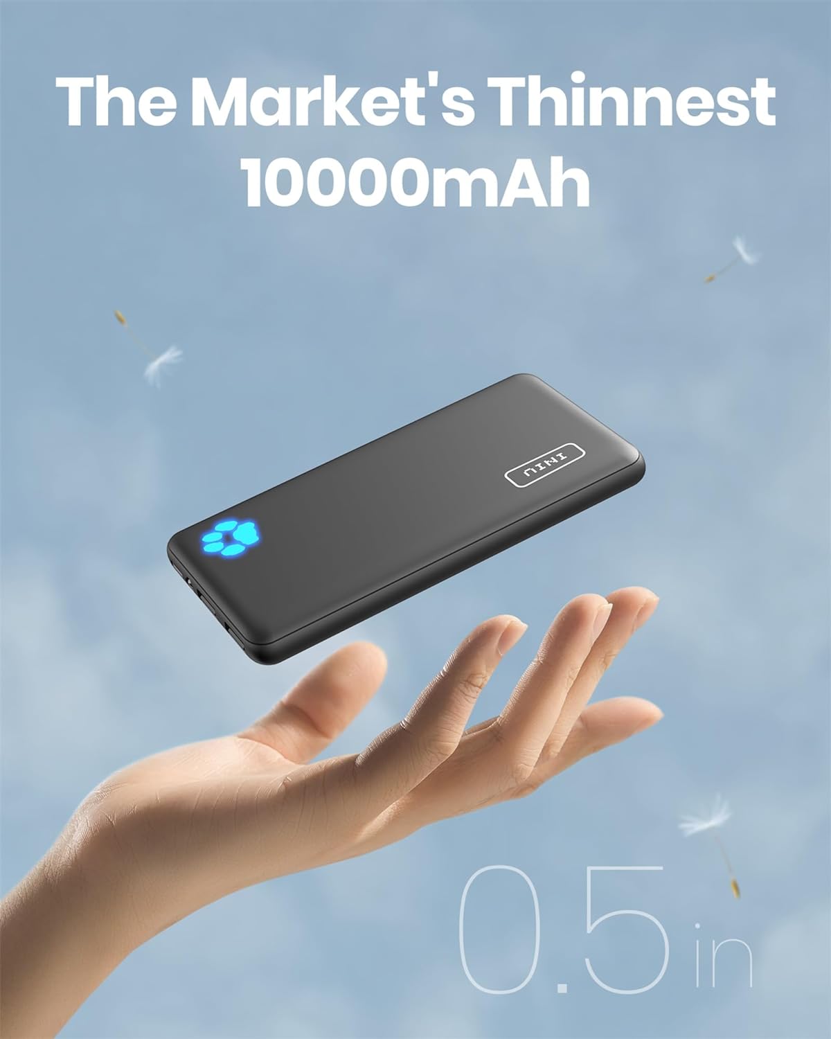 INIU 10000mAh UltraSlim Power Bank with USBC Fast Charging - Taylor K Shop