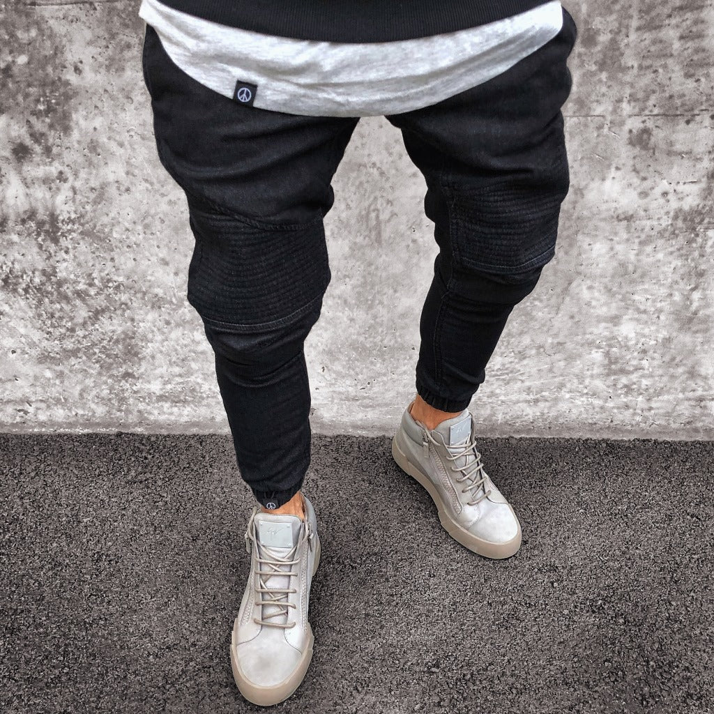 Jeans Men's Explosive Fashion Light Blue Skinny - Taylor K Shop