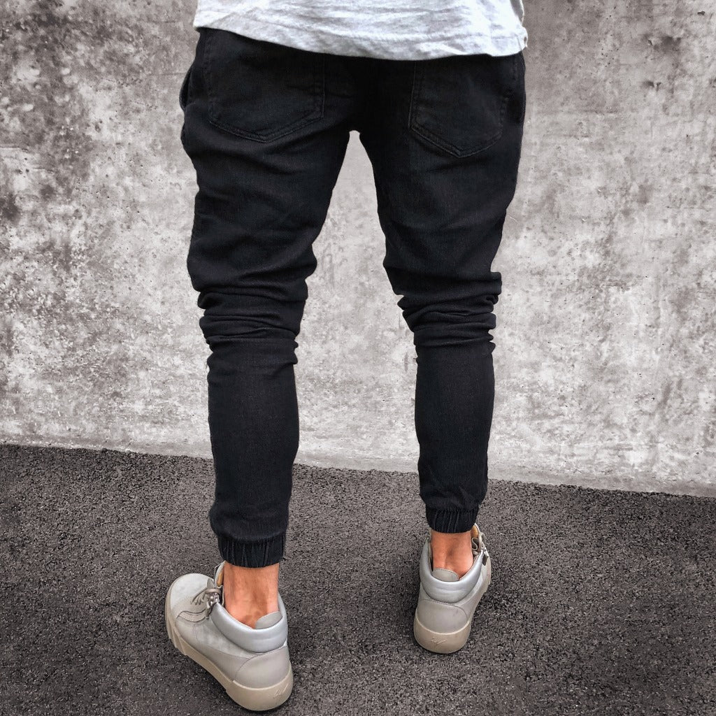 Jeans Men's Explosive Fashion Light Blue Skinny - Taylor K Shop