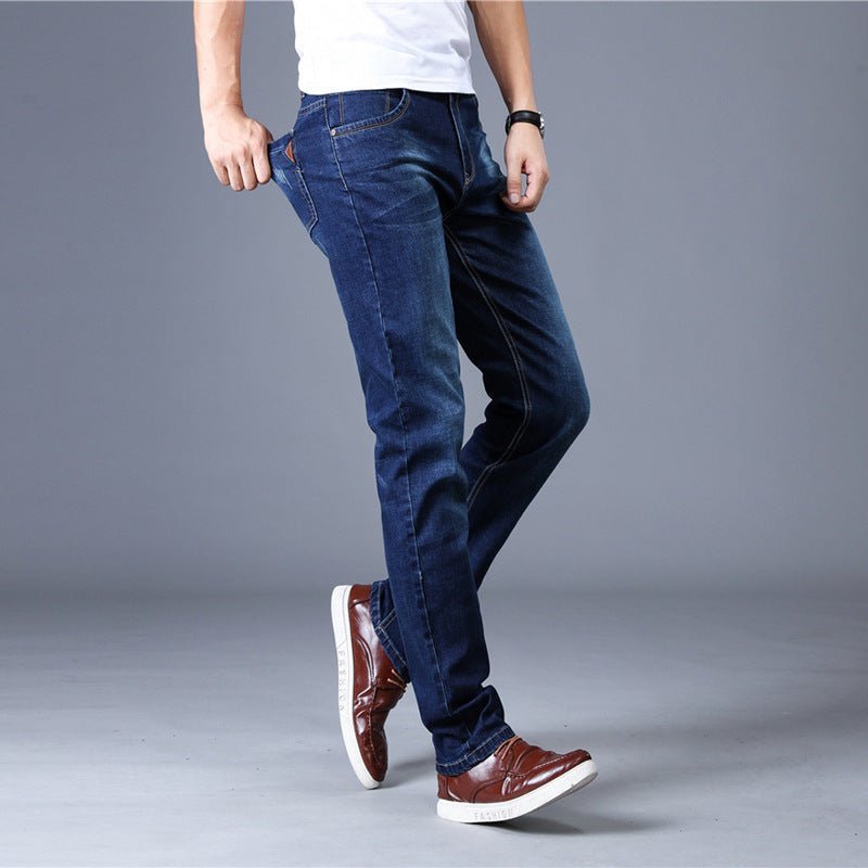 Jeans Men's Slim Men's Jeans Men's Jeans Men's Straight - leg Stretch Trousers - Taylor K Shop